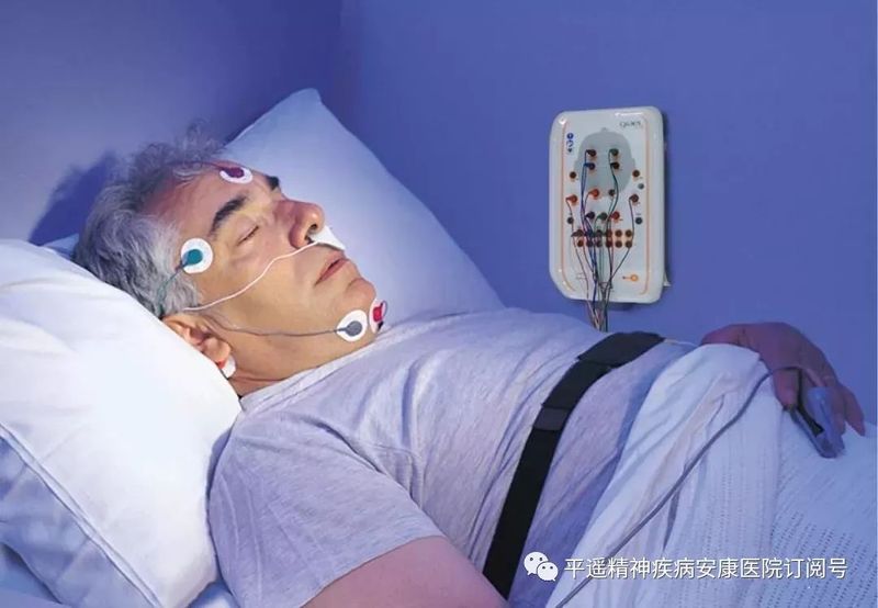 多导睡眠监测仪佩戴图图片